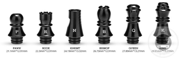 Kizoku Chess Series 510 Mixed 6 in 1 Drip Tip